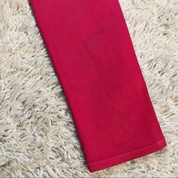 J BRAND Hewson Mid Rise Shock Pink Skinny Jeans - Picture 5 of 8